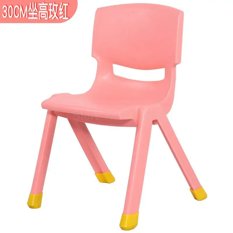 Утолщенный детский стул детский сад спинка стул детский стул пластиковый детский стол для учебы и стул бытовой Противоскользящий S - Цвет: fy19