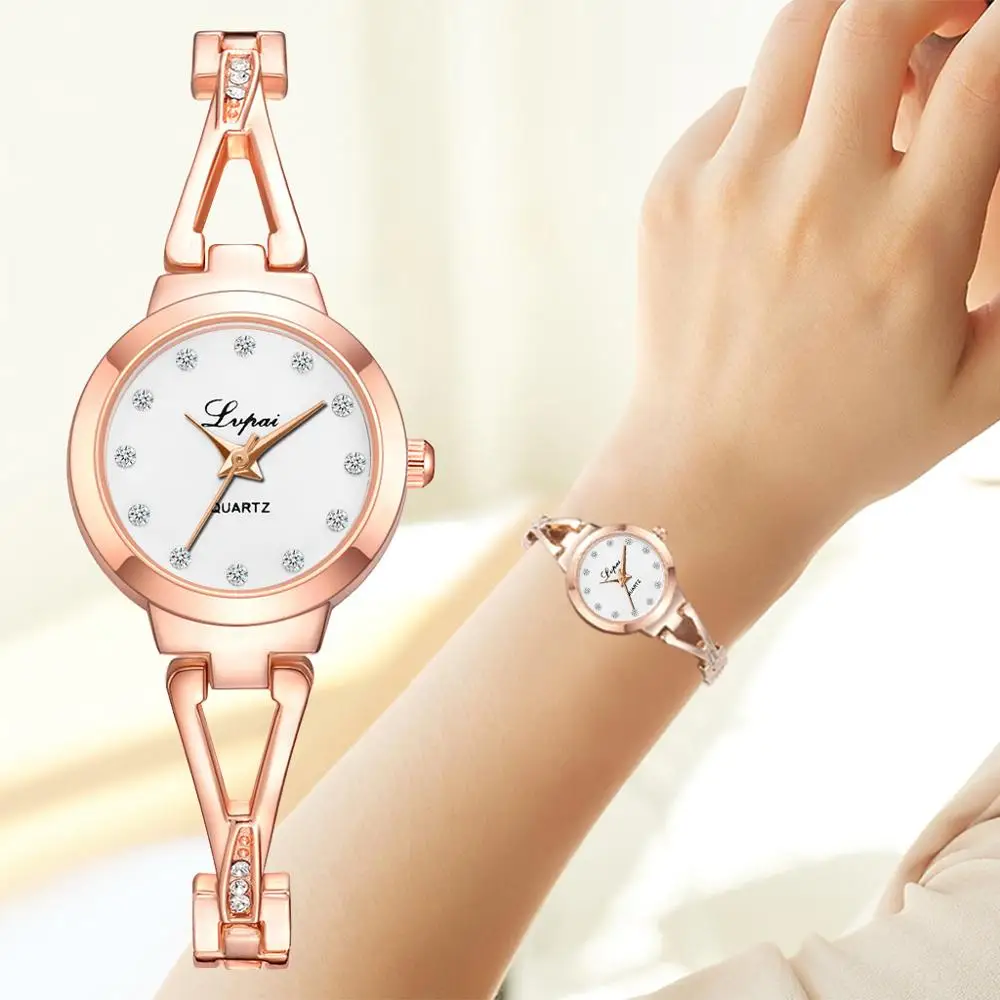 

Lvpai Top Brand Fashion Women Ladies Dress Bracelet Watch Color Watches Woman Luxury Rhinestone Wrist Watches Female Montre Femm