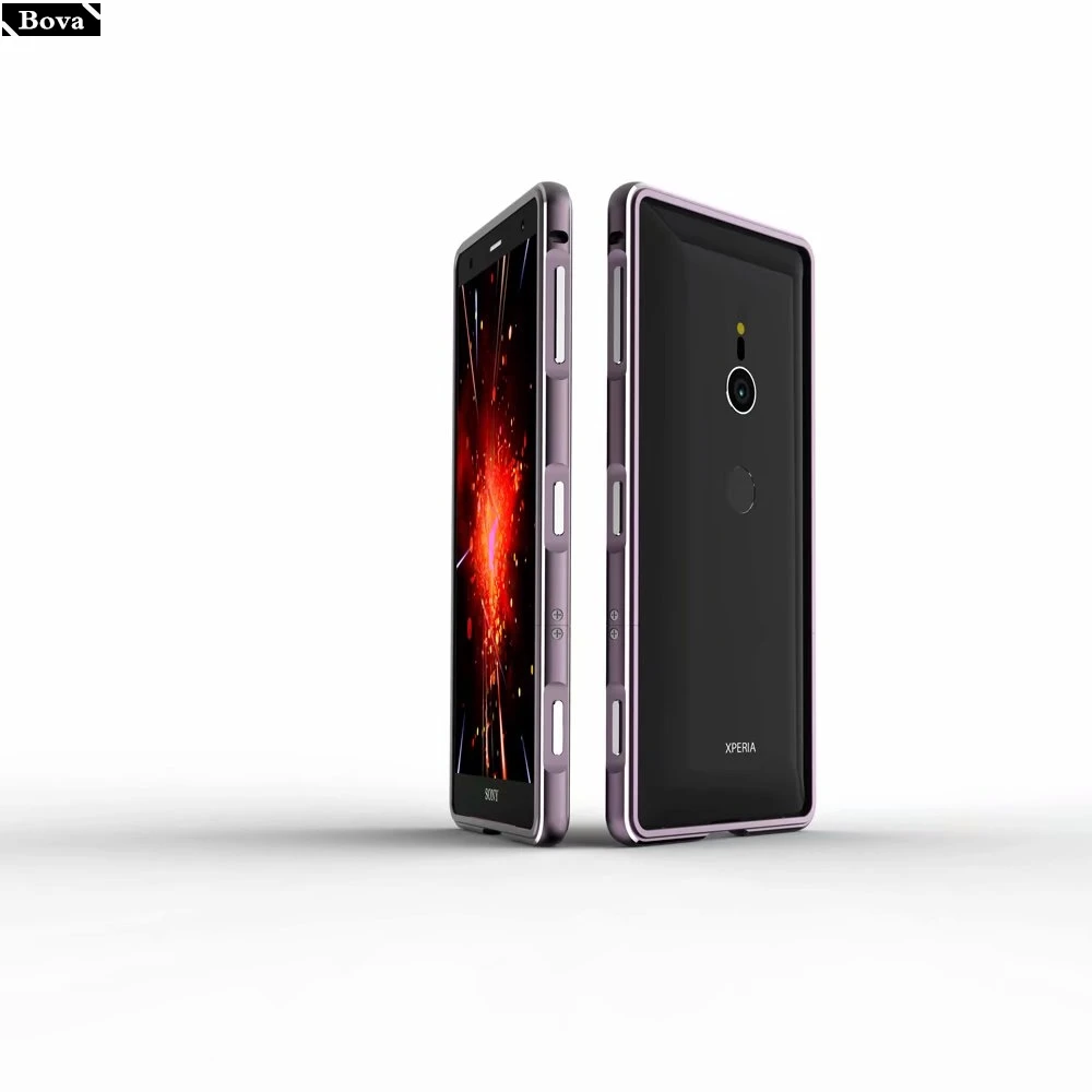 Для sony XZ2 роскошный Ультратонкий алюминиевый бампер чехол для sony Xperia XZ2 Premium/XZ2 Compact+ 2 пленки(1 передняя+ 1 задняя