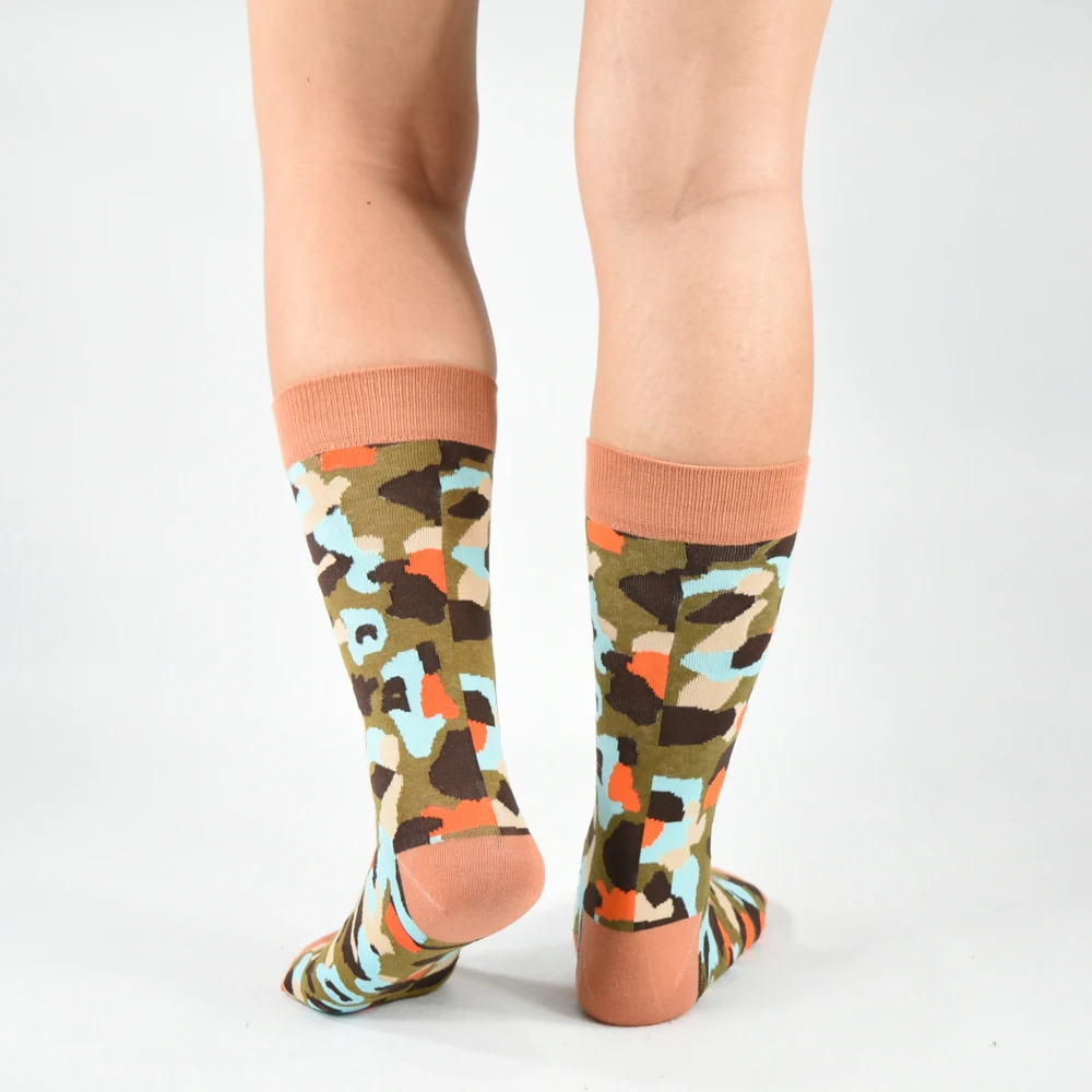 Calcetines Hombre 2019 роскошные мужские носки яркие цветные изящные забавные с узором в