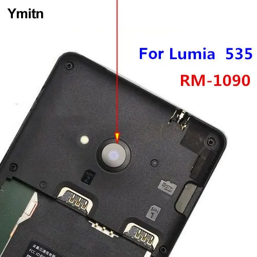 

New Y Housing Back Camera glass Lens Cover with adhesive replacement For Nokia Microsoft Lumia 535 RM-1090