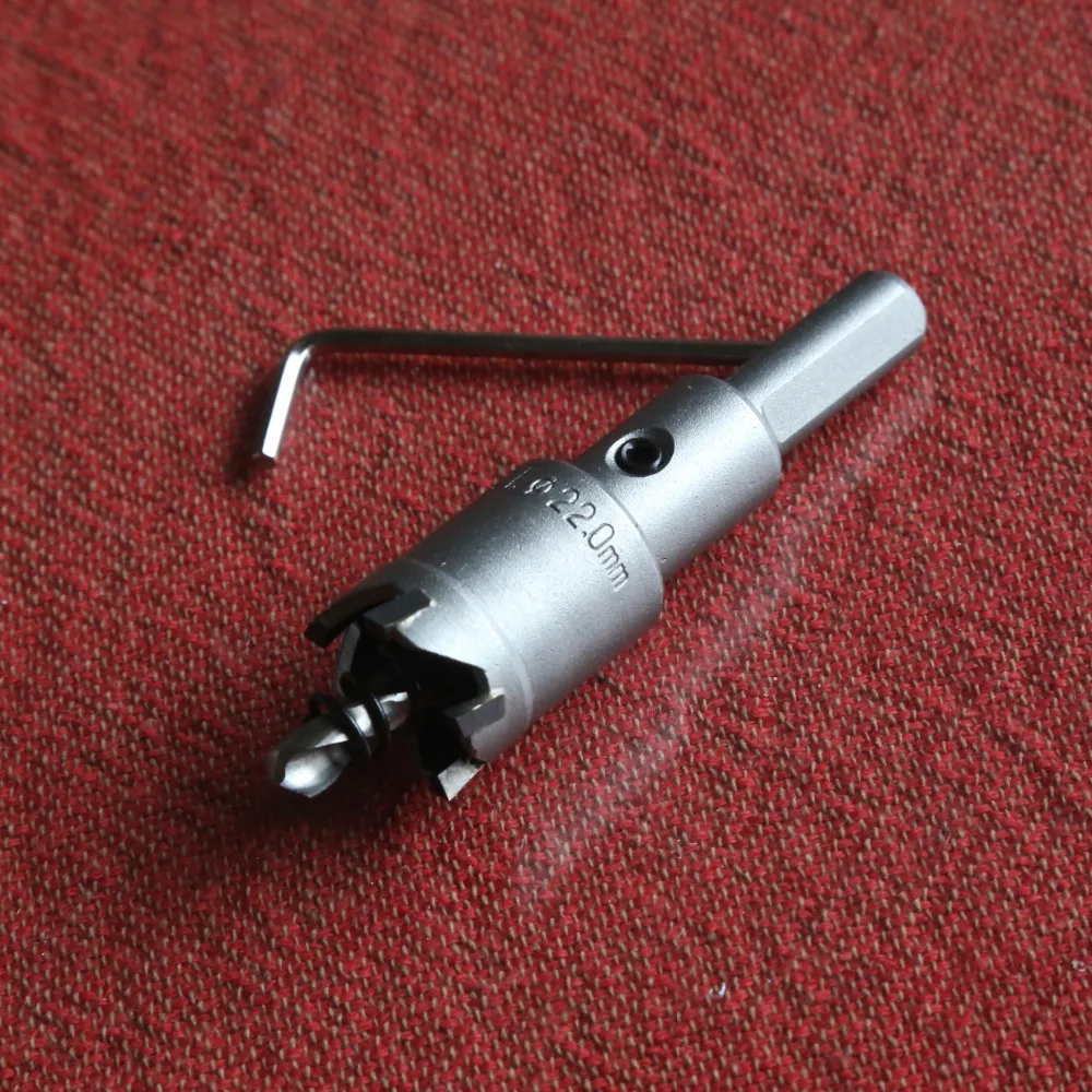 1PC of 22mm TCT hole saw drill bits core bits for stainless steel