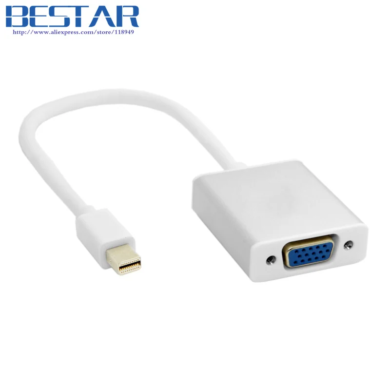 Для MacBook Air Pro iMac Mac Thunderbolt Mini DisplayPort Display Port DP To VGA кабель адаптер 1080P подключение ТВ