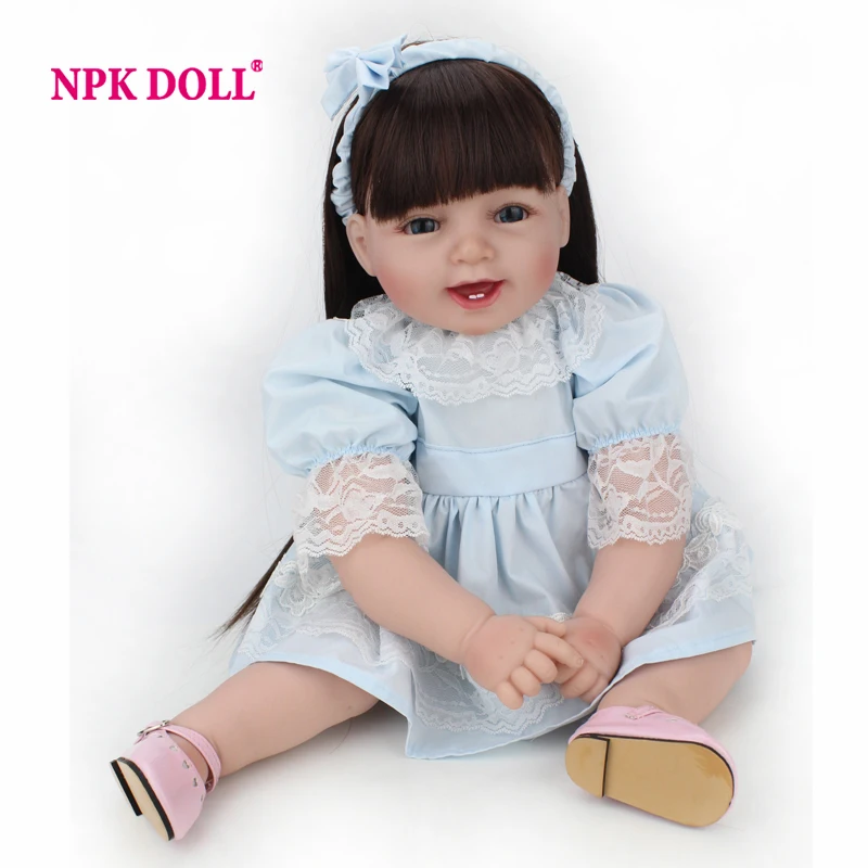

Silicone Reborn Baby Doll Princess Baby Girl 22 Inch Lifelike Baby Alive Dolls Gift For The New Year