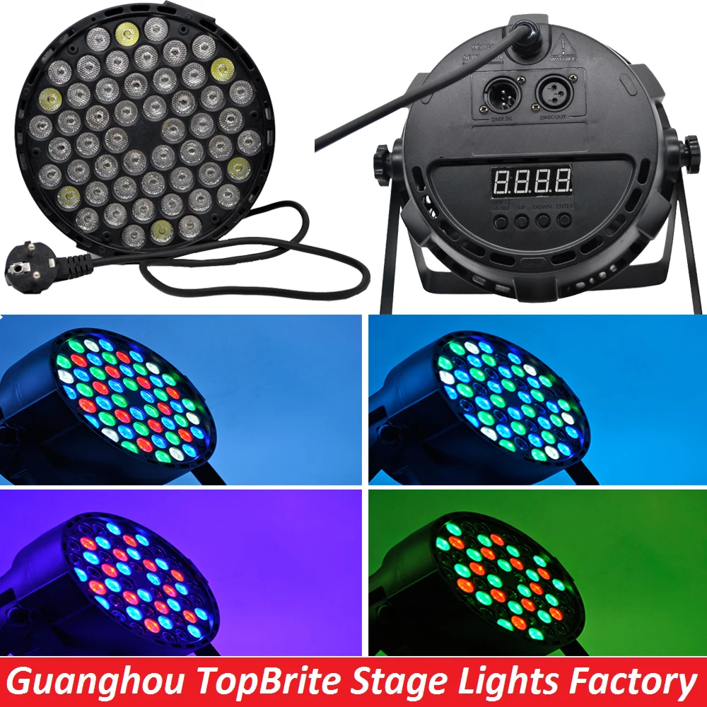 2016 Hot Sales Led Par Can 54X3W RGBW Led Par Light Strobe DMX Controller Party Dj