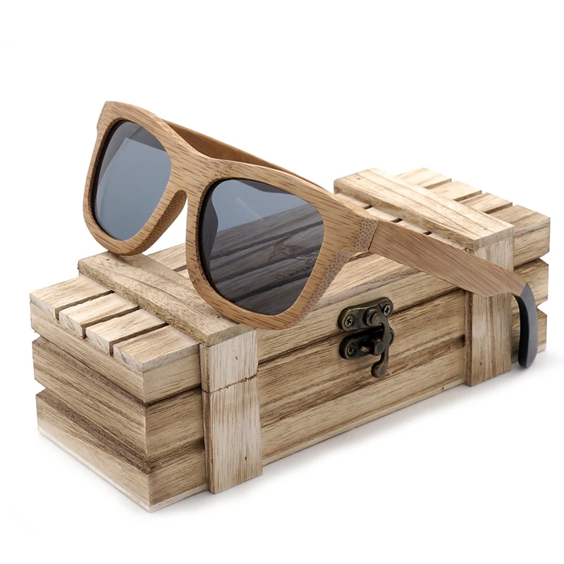 BG007 bamboo sunglasses for men and women polarized sun glasses eyewear (26)
