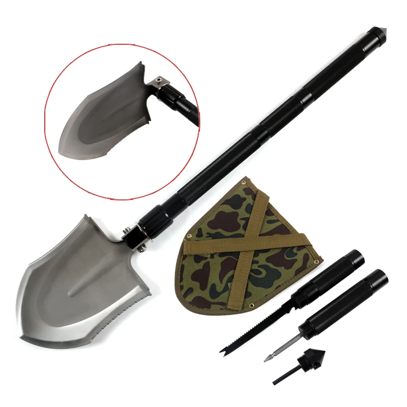 Outdoor Camping multifunction Shovel Military Folding Shovel Axe Car