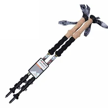 2, Упаковка волокна углерода треккинг Пеший Туризм полюс Сверхлегкий Телескопический trail nordic трости 198 г/шт