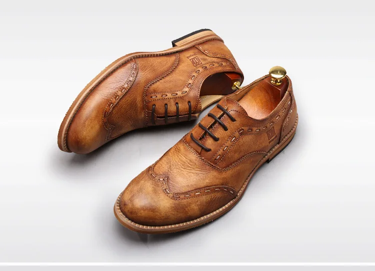 Vintage mannen oxford schoenen echt ronde europese heren schoenen merk italiaanse jurk heren schoenen 44|shoe shoes baby|shoe pearlshoe zone shoes - AliExpress