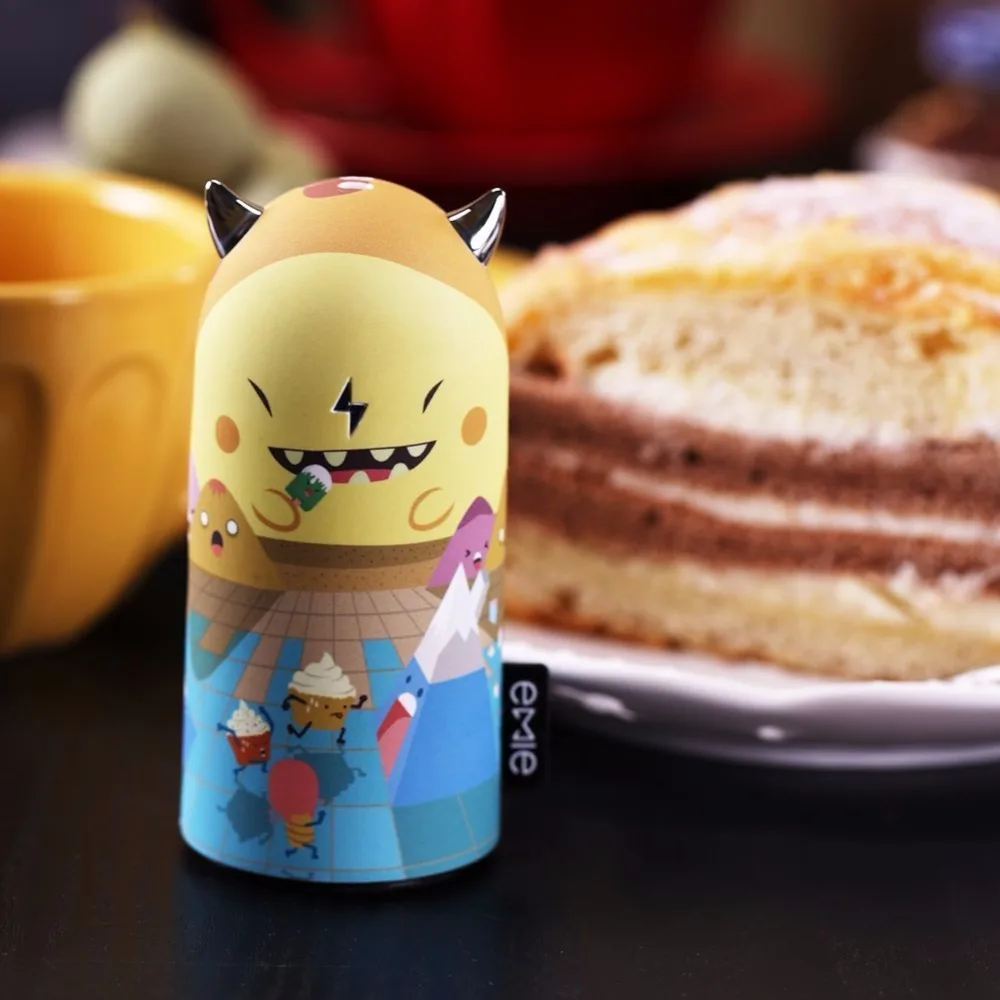 battery bank 18650 Portable Charger, 5200mAh Compact Design Cute Power Bank , 2.1A Fast Charging USB Charger with LED Ears Gift