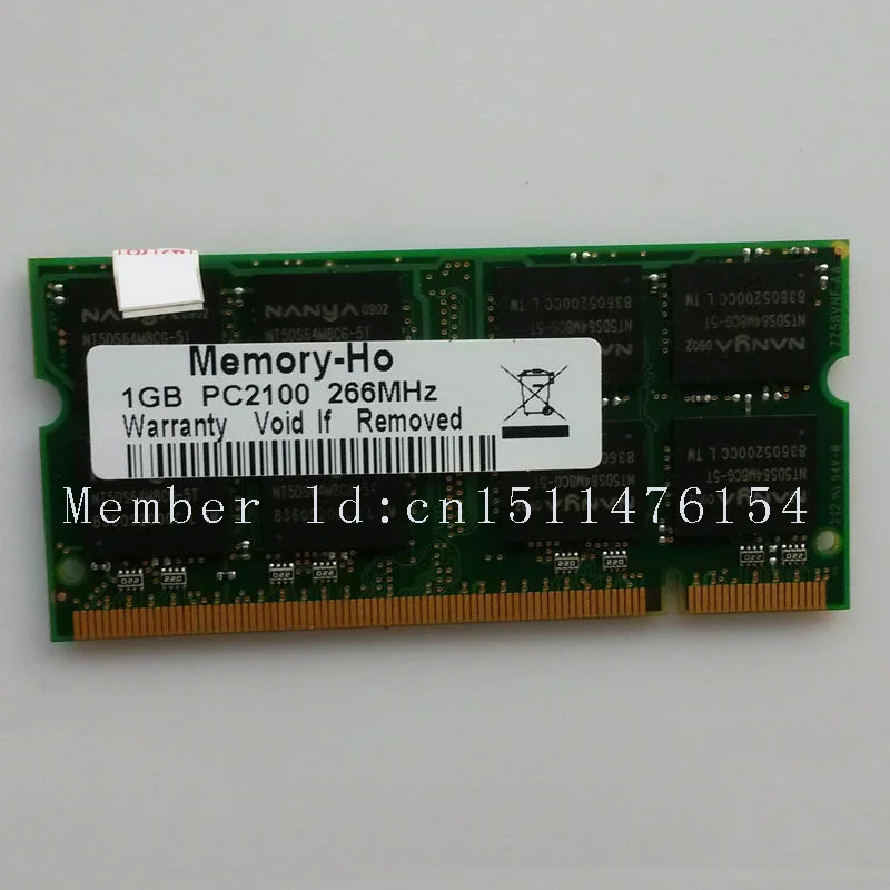 Acheter Mémoire d ordinateur portable NOUVEAU 1 GB PC2100 DDR266 266 Mhz 1 gb pc2100 ddr 266 266 MHZ ram 200pin Sodimm DDR1 Mémoire D ordinateur Portable RAM Livraison Gratuite
