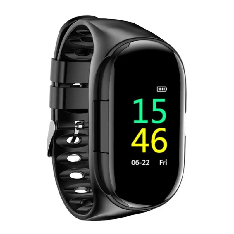 

M1 Smart Bracelet TWS Wireless 0.96 inch TFT Color Screen USB Charging Bluetooth Headset Heart Rate Monitor Wristband