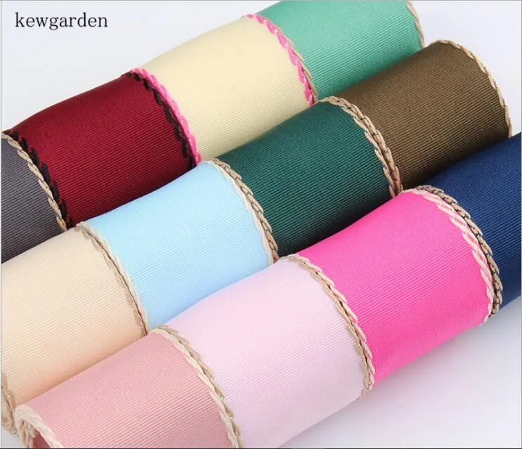 

Kewgarden Wholesale 1" 1-1/2" 5/8" 3/8" Dotted Line Edge Grosgrain Ribbons Handmade Tape DIY Bowknot Satin Ribbon Riband 100y