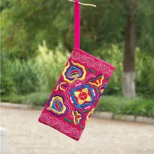 Кошелек женский этнический ручной работы вышитый клатч сумка винтажный кошелек
