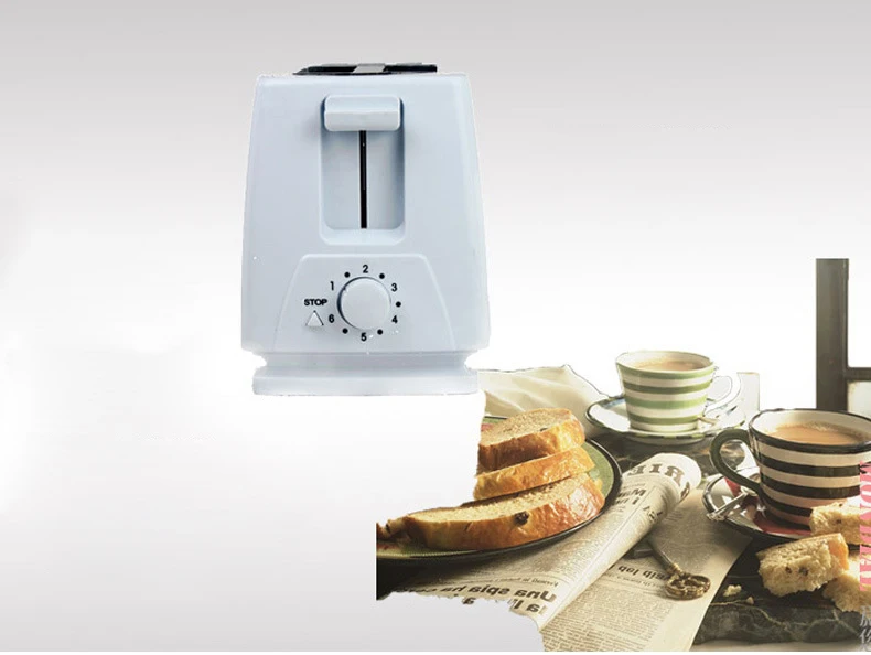 Бытовая техника Электрический булочка домашний тостер из нержавеющей стали 2 ломтика тостер с евро вилкой для завтрака HB150