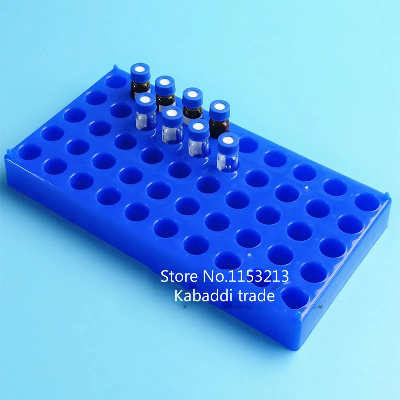 Plastic Chromatography Vial Stand For Place 50 Vials 1.5ml Analytical Bottle 2ml, Sample Bottle