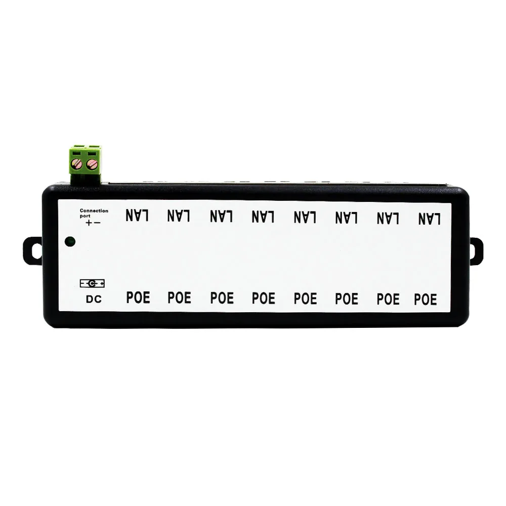 

POE Injector 4 Ports 8 Ports for Video Surveillance IP Cameras Power Over Ethernet IEEE802.3af