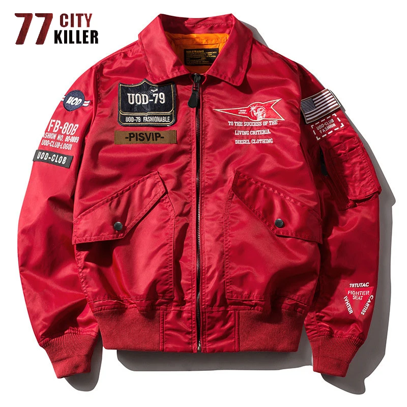 77City Killer New Bomber Jacket Men Spring Autumn Streetwear Air Force Jacket Male Military Windbreaker Hip Hop Chaqueta Hombre