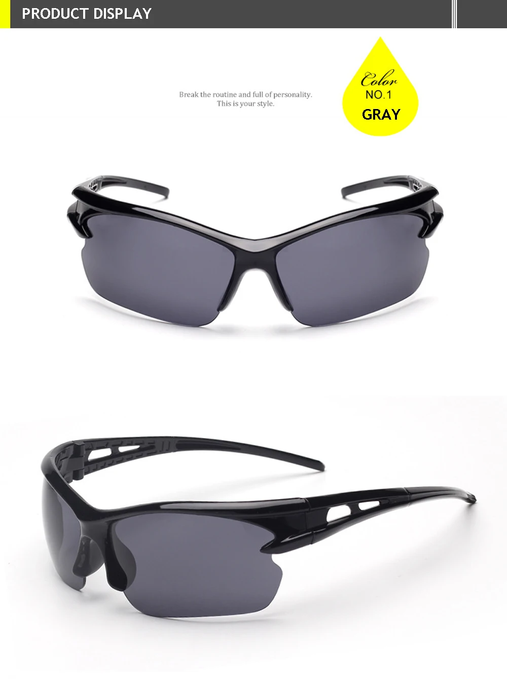Велосипедные очки, солнцезащитные очки UV400, уличные спортивные очки, оборудование для вождения, солнцезащитные очки для рыбалки, очки ночного видения
