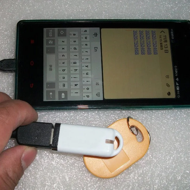 

RFID 13.56MHz Mini USB RFID M1 S50 reader ISO 14443A Read M1 S50 ULTRALIGHT NTAG 203 NTAG 213 Chip, read the UID number only