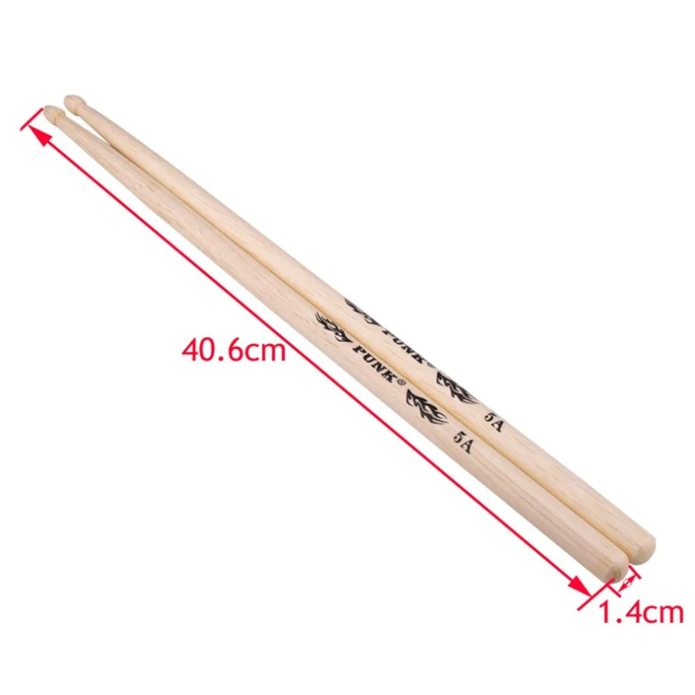 1 шт. барабанная палочка 5A/5B/7A барабанные палочки противоскользящие жесткие профессиональные барабанные палочки из белого дуба музыкальный инструмент Аксессуары для музыкальной группы