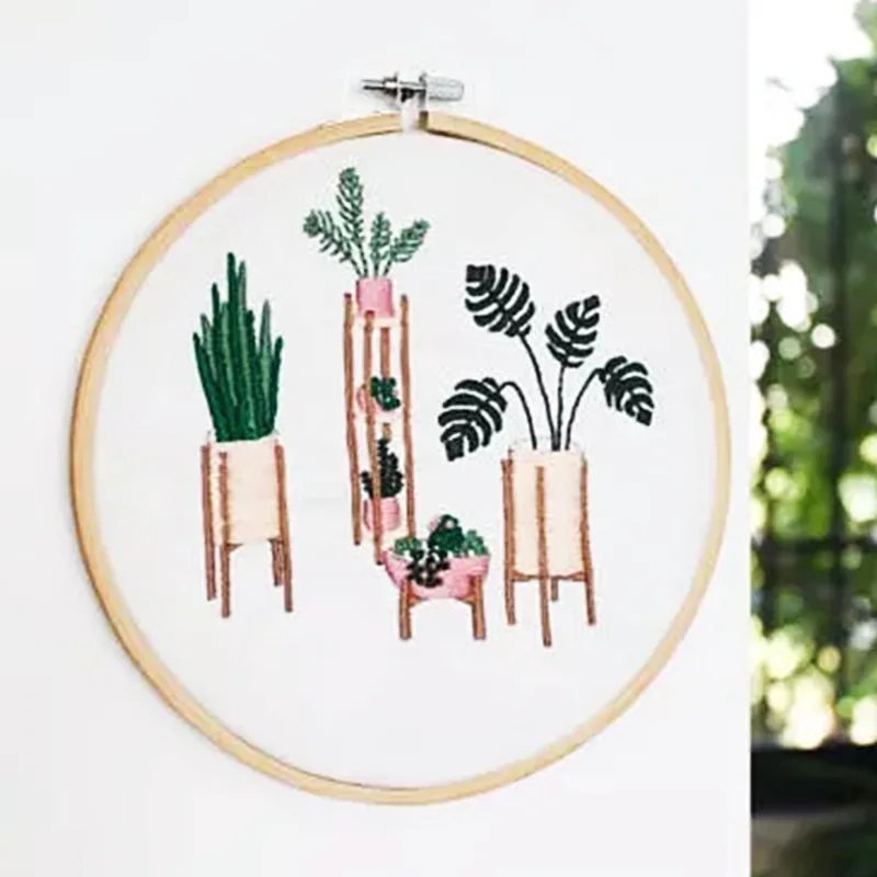 

Creative DIY Handcraft Embroidery Kits 3D Embroidered Materials Package Flowers Patterns Needlework Set Cross Stitch Accessories