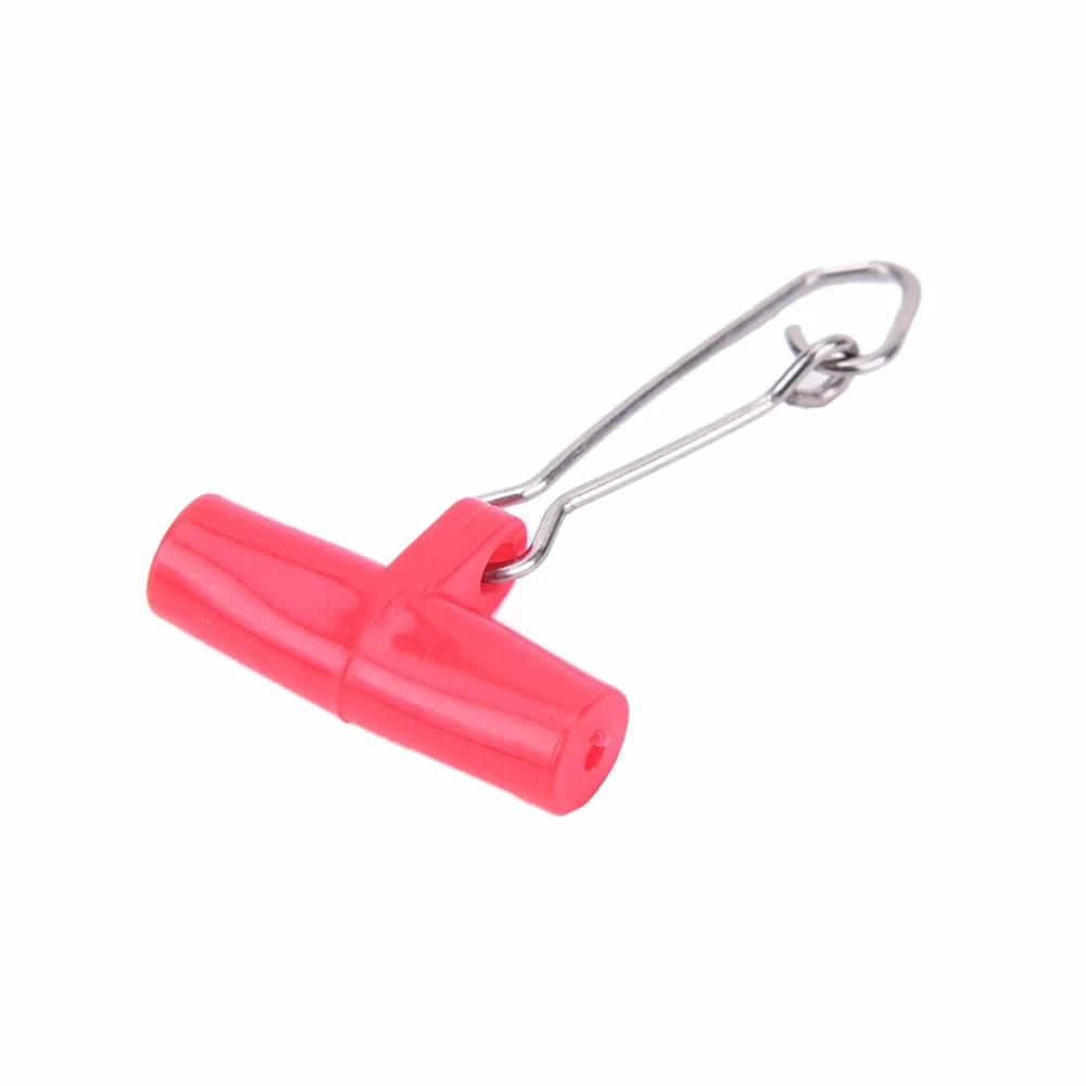 10x Fishing Sinker Slip Clips Plastic Head Swivel With Hook Snap Slide