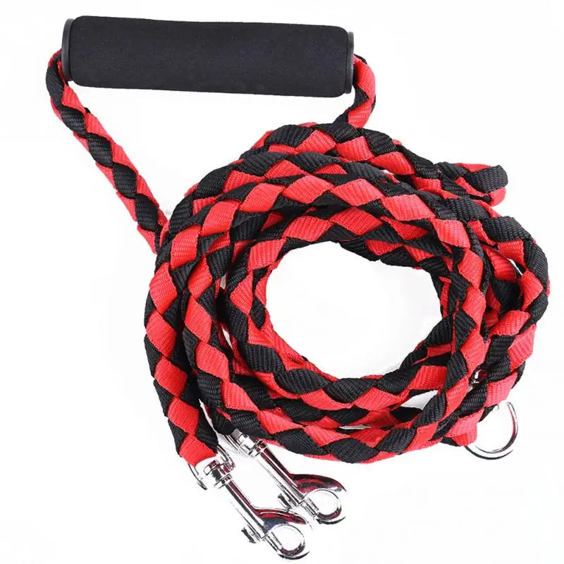 Dual Dog Leash 56" Long No Tangle Double Walk Pet Coupler 2 Dogs Nylon