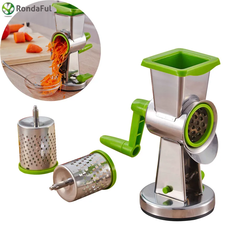  Stainless Steel Multifunction Stir Planing Mill for Vgetables / Nuts / Carrot / Cheese / Chocolate / Frutis Kitchen Tools 