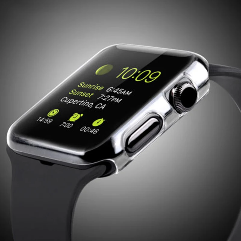 

Transparent Frame Case Clear Ultra Thin Hard PC Protective Cover For Apple Watch Series 3 2 1 For iwatch 42mm Anti-shock Latest