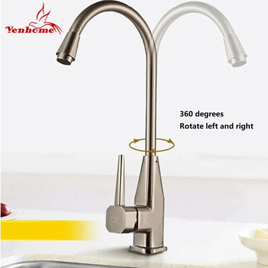 Yenhome Modern Solid Kitchen Mixer Cold and Hot Water Kitchen Tap Torneira Cozinha Single Lever Hole Water Tap Kitchen Faucet Yenhome Modern Solid Kitchen Mixer Cold and Hot Water Kitchen Tap Torneira Cozinha Single Lever Hole Water Tap Kitchen Faucet