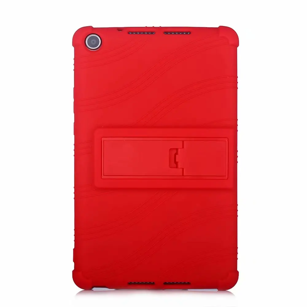 Противоударный силиконовый чехол-подставка для huawei MediaPad T5 8,0 JDN2-W09/AL00 чехол для планшета huawei Honor Pad 5 8,0 Fundas Coque Capa - Цвет: Красный