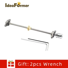 1 Set T8 Trapezoidal Lead 8mm Pitch 2mm Lead Screw + Brass Nut + KFL08 Bearings Bracket + 5 to 8mm Coupling Moving system kit 1 Set T8 Trapezoidal Lead 8mm Pitch 2mm Lead Screw + Brass Nut + KFL08 Bearings Bracket + 5 to 8mm Coupling Moving system kit