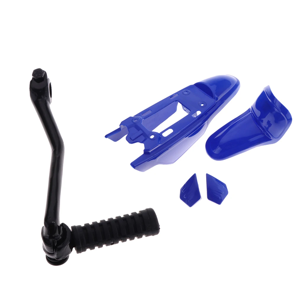 Kick Start Starter Lever Gear&Plastic Fender Fairing Kit for Yamaha PW 50 Motorcycle Gear Start Lever Front Rear Fender Fairings