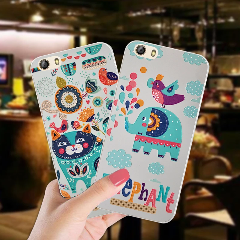 

Cute Animal Soft Silicone Case For Highscreen Power Ice Anti-knock 360 Full Cover Bag For Gionee Marathon M5 Lite Phone Coque