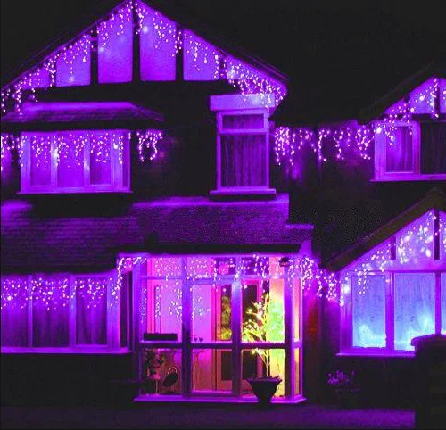 

8 * 1m 288 bulbs LED Curtain string light Garland christmas new year holiday party wedding luminaria decoration lamps lighting