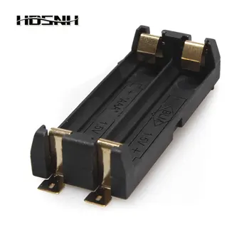 

1pcs/lot SMT 2*AAA Battery Box Gilded Case Cover Black 1.5V Holder Battery Storage Box For AAA Battery Soldering Storage Box