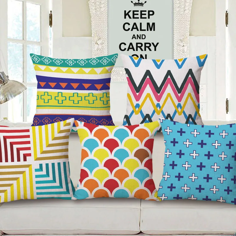 fashion bohemian style printed soft home decor decorative cotton linen cushion cover sofa car throw pillow - Decorative Pillows For Sofa fashion bohemian style printed soft home decor decorative cotton linen cushion cover sofa car throw pillow - Decorative Pillows For Sofa