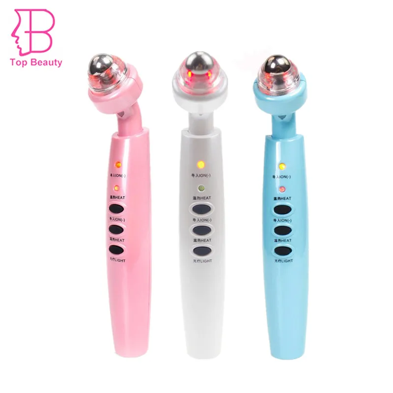 Far Infrared Red Light Photon Warming Therapy Negative Ion Eye Care Anti Aging Wrinkle Removal Beauty Care Massager Pen