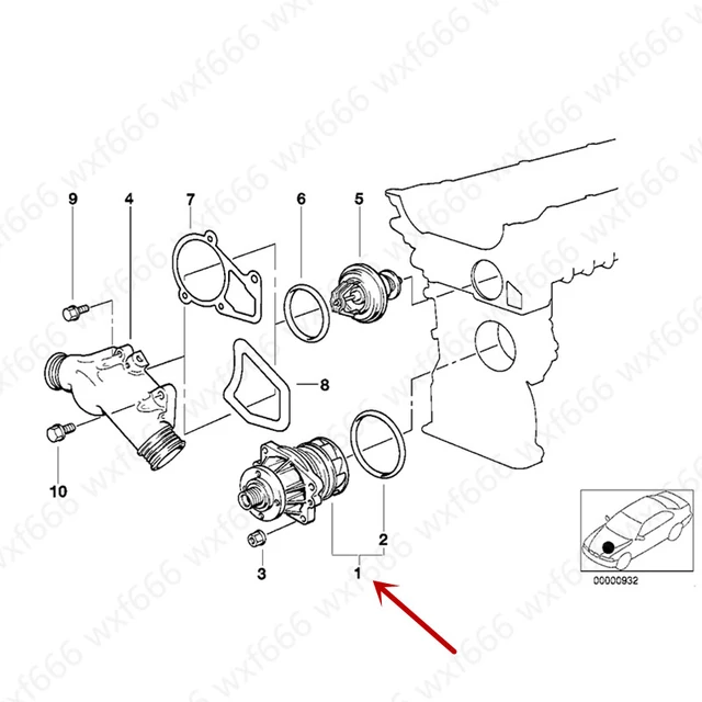 Car Engine Cooler Heat Pump Controller E34 520i M50 E36 325i Z3 2.8b Mw130i  Coolant Pump Mechanical Air Conditioner Thermostat - Air-conditioning  Installation - AliExpress