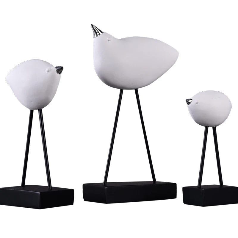 

Decorative birds family lobby home decor business gift postoral mascot