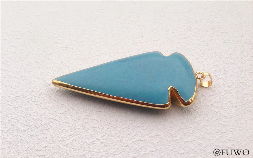 Turquoise Arrow Head Gemstone Pendant 7