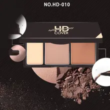 Палитра контурной пудры, пресс-пудра для лица, 3 цвета, фиксирующая пудра, восстанавливающая емкость, макияж