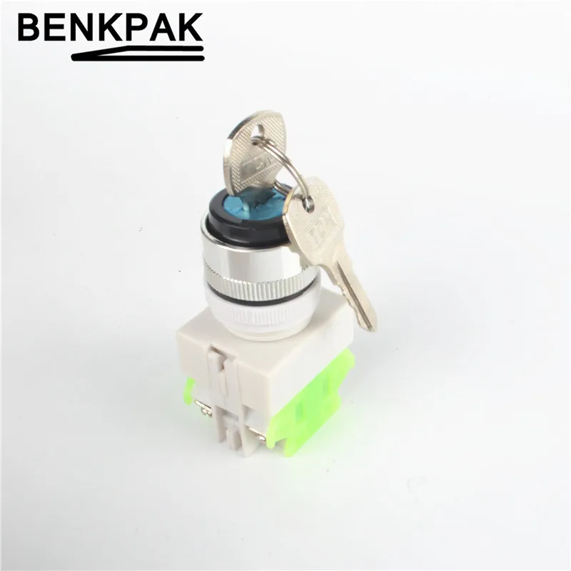 2NO maintained key switch,3 position lockedin Switches from Lights