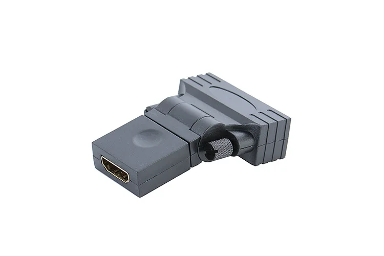 DVI к HDMI адаптер DVI24+ 1 штекер к HDMI Женский 360 градусов вращение HD разъем