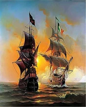 Sin Marco Paisaje Pictures Pintura Al Óleo Por Números Pintura Lienzo Pintado A Mano Decoración Art Work GX6257