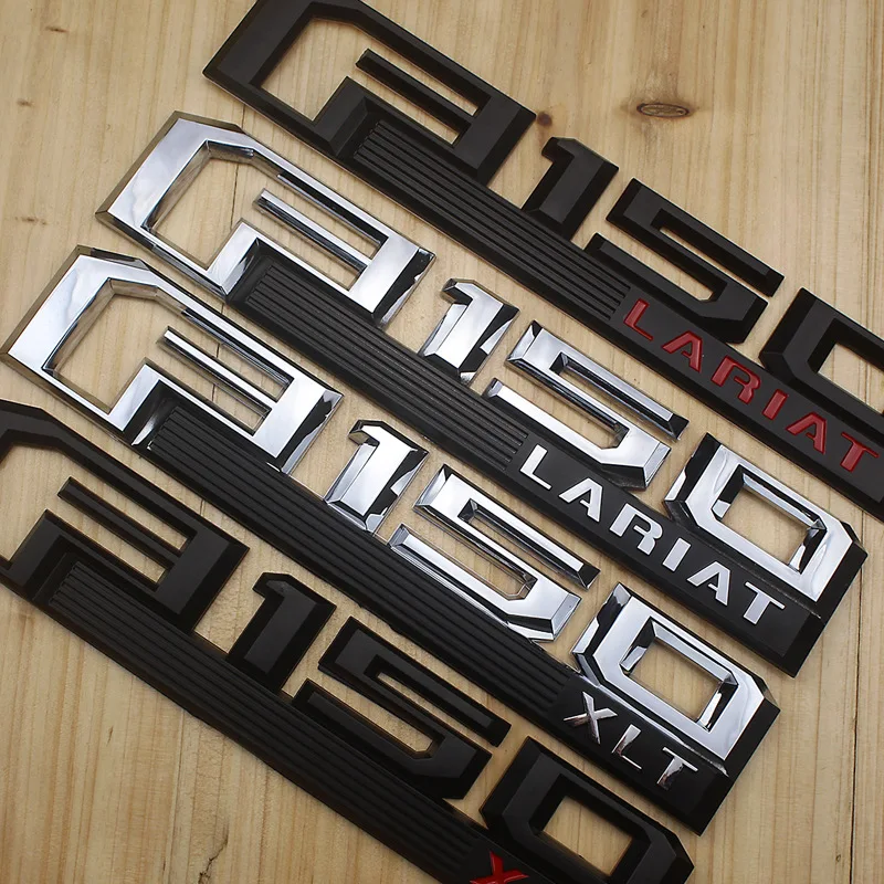 3D автомобиля Стикеры эмблемы автомобиля Авто стиль загрузки багажника Логотип Знак Стикеры для- Ford F150 F-150 King ранчо