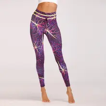 Женские леггинсы сексуальные брюки-дудочки с печатным рисунком Фитнес женские спортивные брюки Гибкая дорога легинсы для тренировок Спортивная одежда для бега