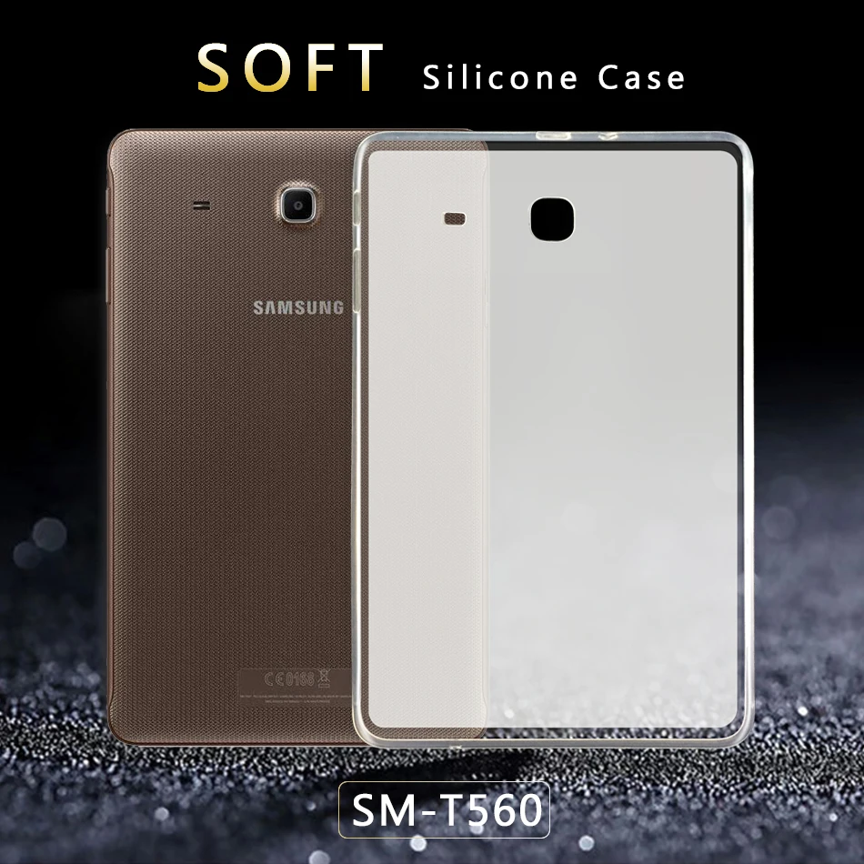 

GUKEEDINAZI 9.6 Inch T560 Soft Silicone Tablets Case For Samsung Galaxy Tab E 9.6 SM T560 T561 Soft TPU Simple Cover Shell