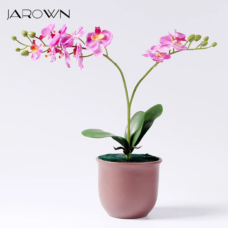 

JAROWN Artificial 2 Branch Orchid Home Decoration Fake Flower Decoration Floral Exquisite Gift For Mom Flores Wedding Decor